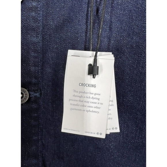 Levis Made & Crafted Button Front High Rise Denim Skirt Size 27 Handloom - Picture 3 of 7